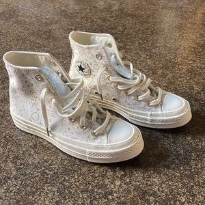 Converse all-star high tops, size 4 (festival edition)